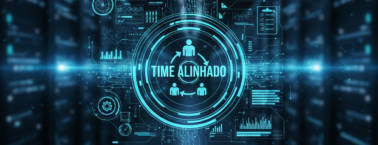 Time alinhado Time alinhado